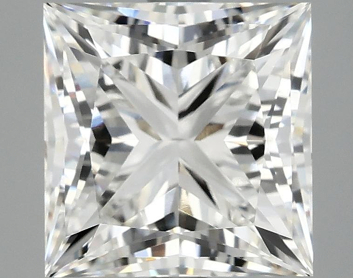 4.1 Carat Princess Shaped Ideal Cut VVS2 IGI Certified Lab Grown Diamond
