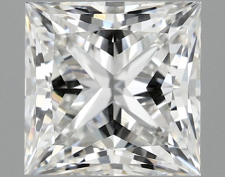 2.05 Carat Princess Shaped Ideal Cut VVS2 IGI Certified Lab Grown Diamond