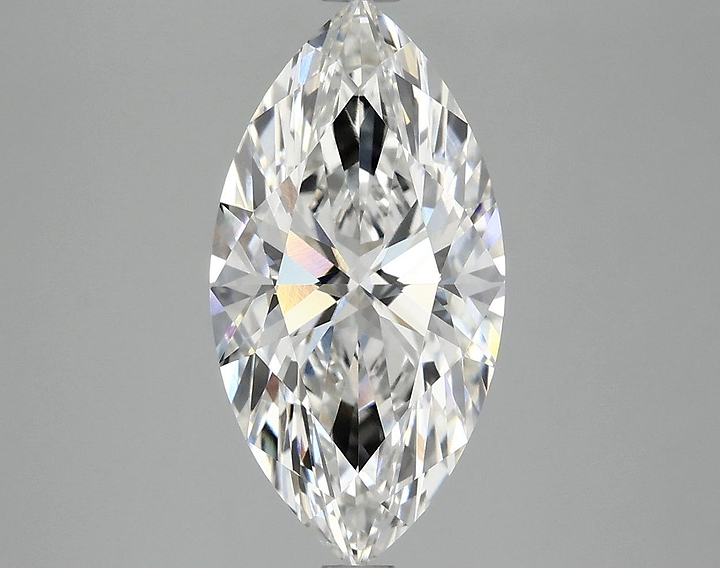 3.03 Carat Marquise Shaped Ideal Cut VVS2 IGI Certified Lab Grown Diamond