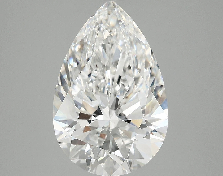 4.03 Carat Pear Shaped Excellent Cut VVS2 IGI Certified Lab Grown Diamond