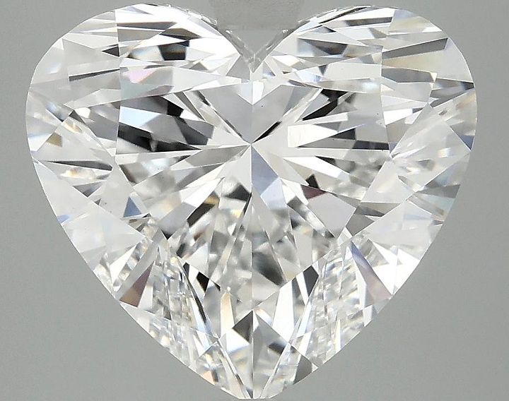 5.09 Carat Heart Shaped Ideal Cut VVS2 IGI Certified Lab Grown Diamond