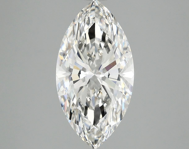 3.07 Carat Marquise Shaped Ideal Cut VVS2 IGI Certified Lab Grown Diamond