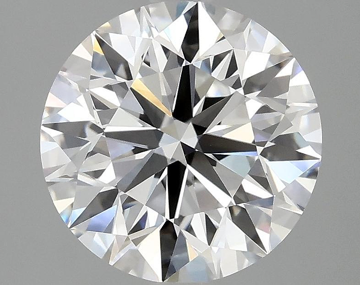 3.07 Carat Round Shaped Excellent Cut VVS2 IGI Certified Lab Grown Diamond