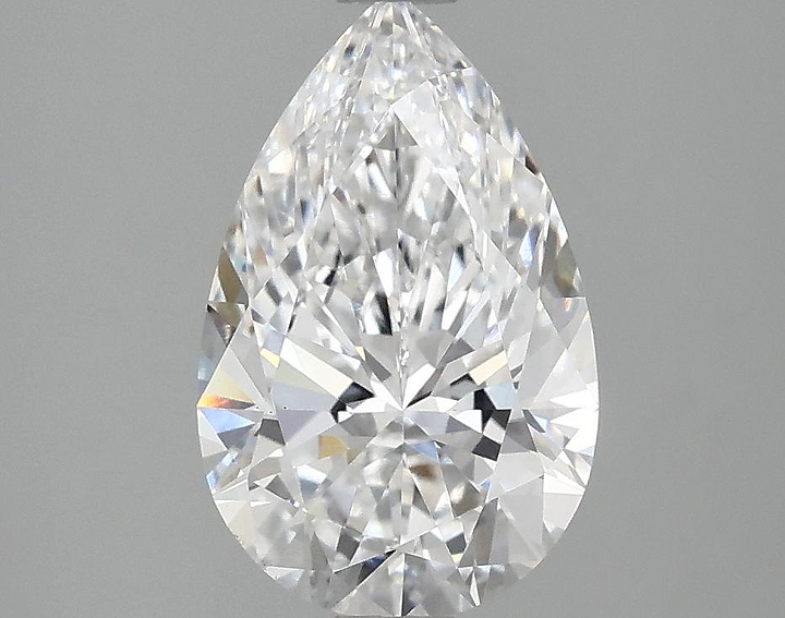 2.06 Carat Pear Shaped Ideal Cut VS1 IGI Certified Lab Grown Diamond