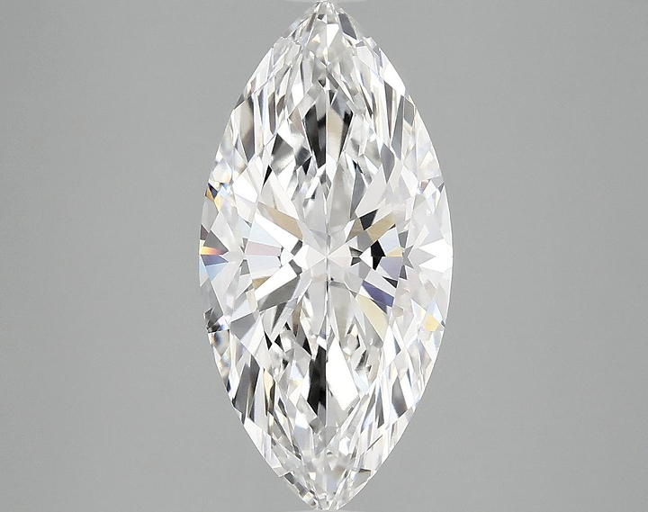 3.06 Carat Marquise Shaped Excellent Cut VVS2 IGI Certified Lab Grown Diamond