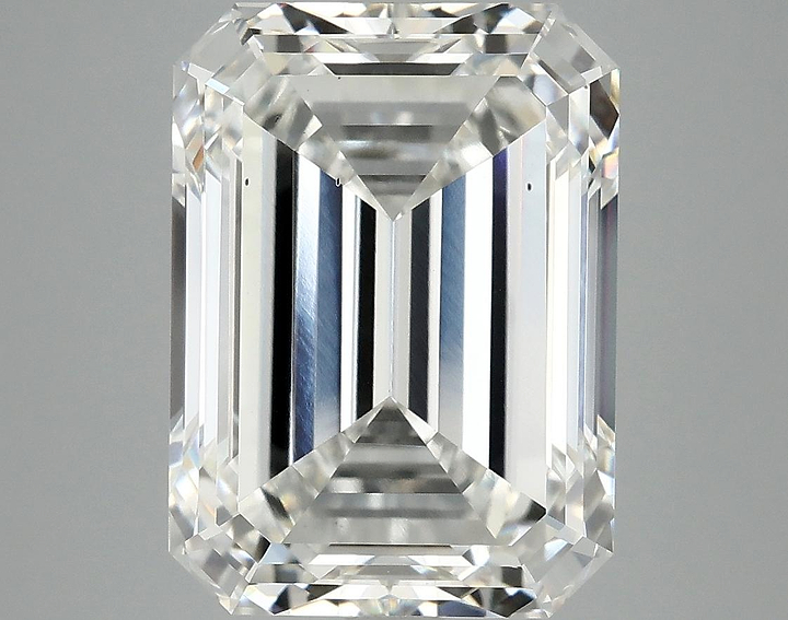 7.69 Carat Emerald Shaped Excellent Cut VS2 IGI Certified Lab Grown Diamond