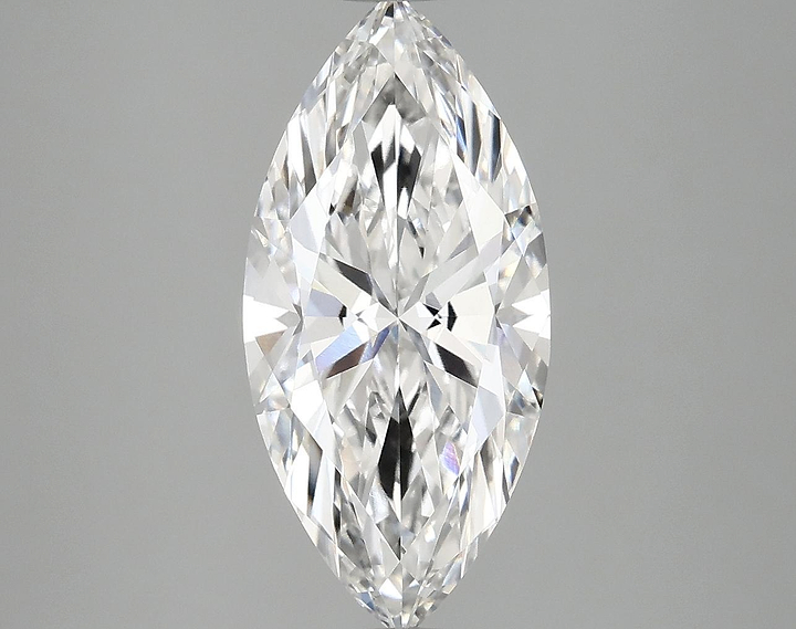 2.98 Carat Marquise Shaped Excellent Cut VVS2 IGI Certified Lab Grown Diamond