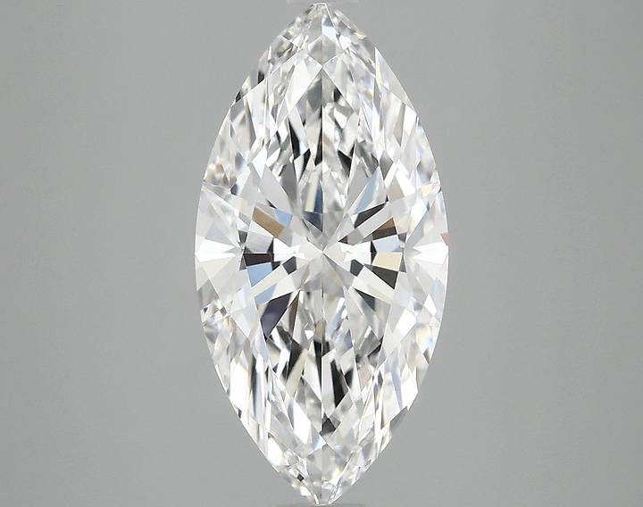 3.07 Carat Marquise Shaped Ideal Cut VVS2 IGI Certified Lab Grown Diamond