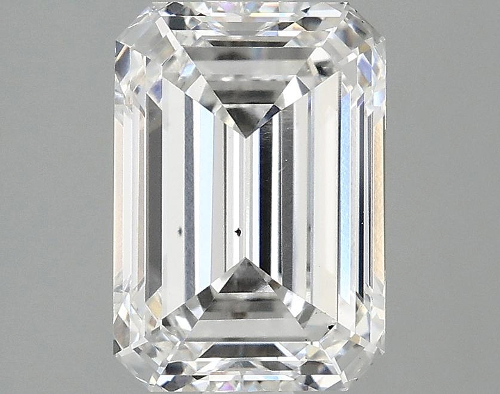 2.87 Carat Emerald Shaped Ideal Cut VS2 IGI Certified Lab Grown Diamond