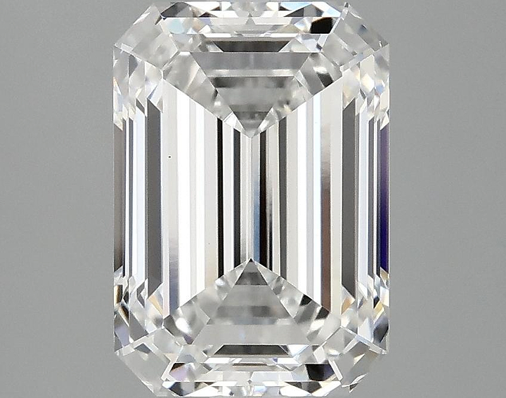 3.09 Carat Emerald Shaped Ideal Cut VS1 IGI Certified Lab Grown Diamond