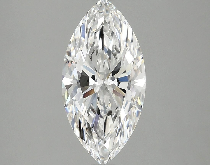 2.08 Carat Marquise Shaped Ideal Cut VVS2 IGI Certified Lab Grown Diamond