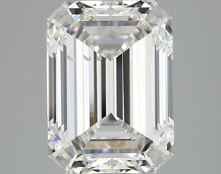 3.06 Carat Emerald Shaped Excellent Cut SI1 IGI Certified Lab Grown Diamond