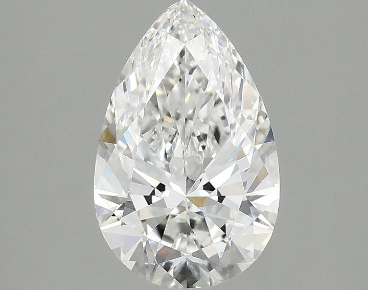 1.54 Carat Pear Shaped Ideal Cut VVS2 IGI Certified Lab Grown Diamond