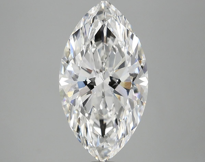 3.08 Carat Marquise Shaped Excellent Cut VVS2 IGI Certified Lab Grown Diamond