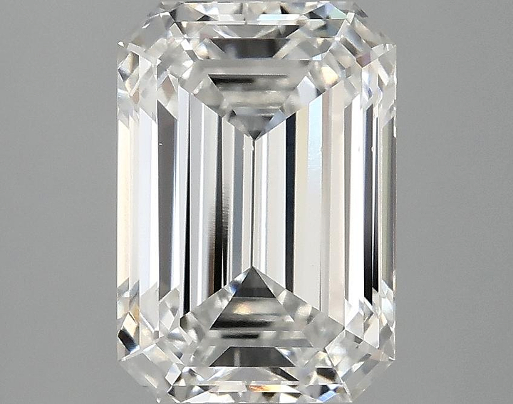 3.09 Carat Emerald Shaped Ideal Cut VS2 IGI Certified Lab Grown Diamond
