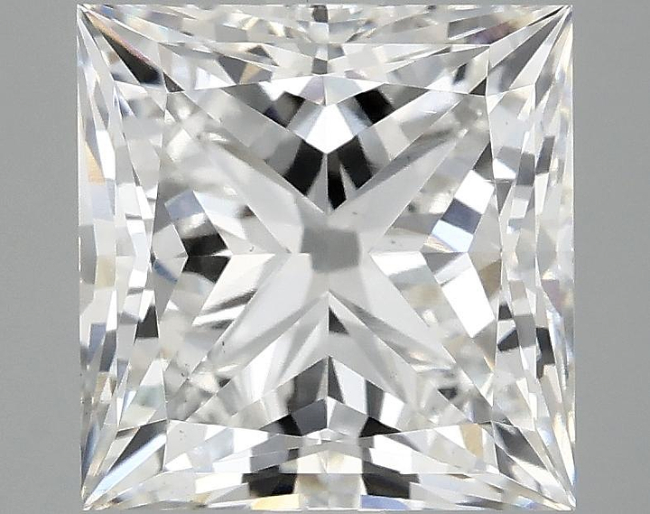 3.96 Carat Princess Shaped Ideal Cut VS2 IGI Certified Lab Grown Diamond