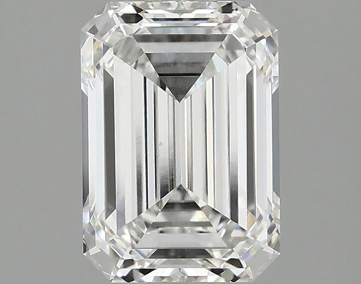 2.1 Carat Emerald Shaped Ideal Cut VS1 IGI Certified Lab Grown Diamond
