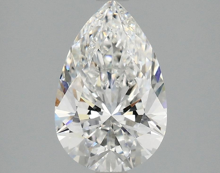 2.07 Carat Pear Shaped Ideal Cut VVS2 IGI Certified Lab Grown Diamond