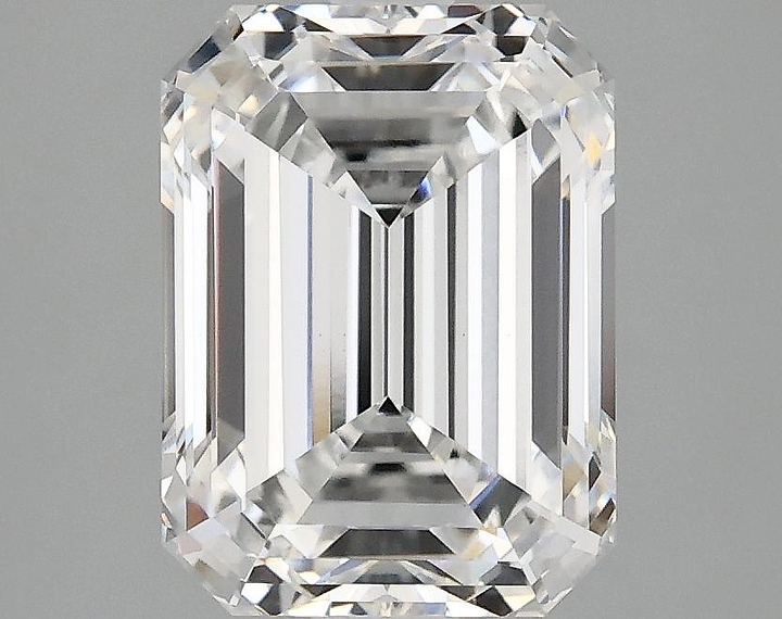 3.03 Carat Emerald Shaped Excellent Cut VVS2 IGI Certified Lab Grown Diamond