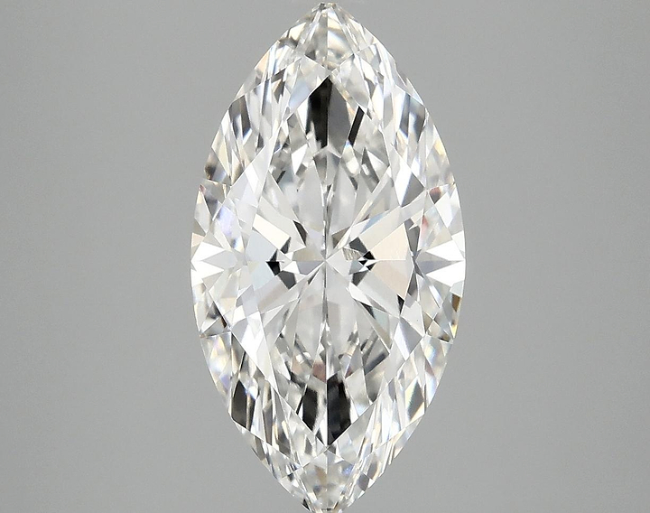 3.09 Carat Marquise Shaped Excellent Cut VVS2 IGI Certified Lab Grown Diamond
