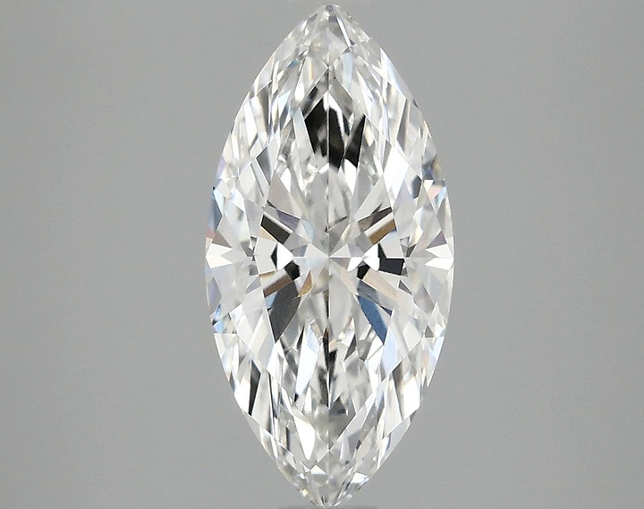 2.05 Carat Marquise Shaped Excellent Cut VVS2 IGI Certified Lab Grown Diamond
