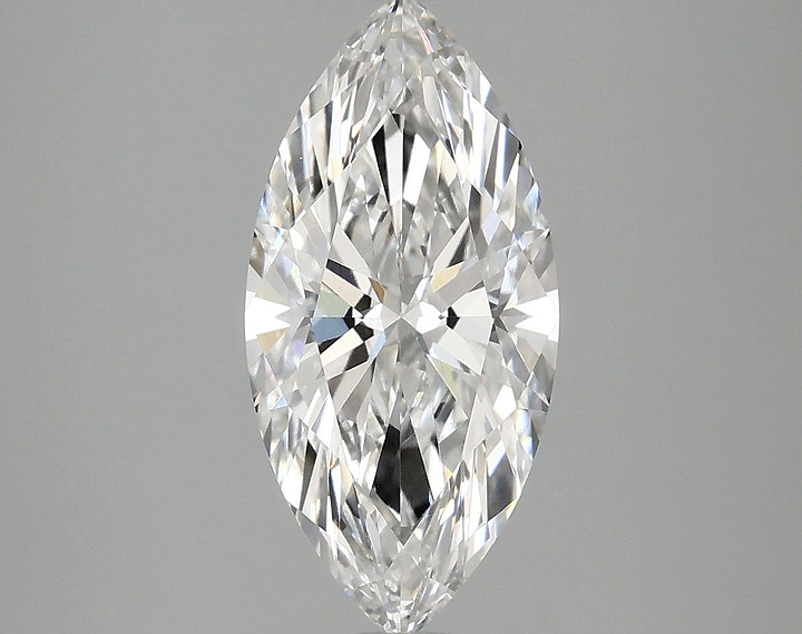 2.09 Carat Marquise Shaped Excellent Cut VVS2 IGI Certified Lab Grown Diamond