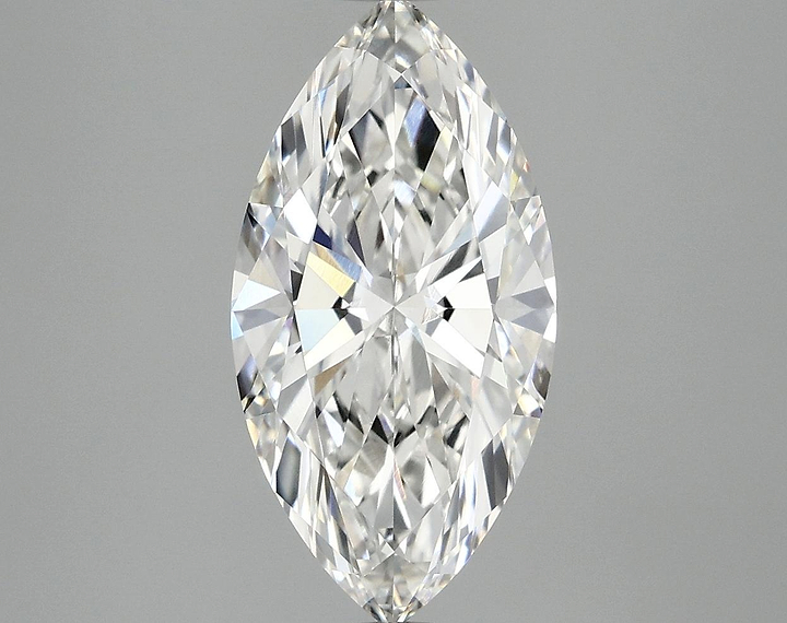 3.02 Carat Marquise Shaped Ideal Cut VVS2 IGI Certified Lab Grown Diamond