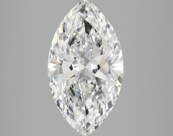 3.01 Carat Marquise Shaped Excellent Cut VVS2 IGI Certified Lab Grown Diamond