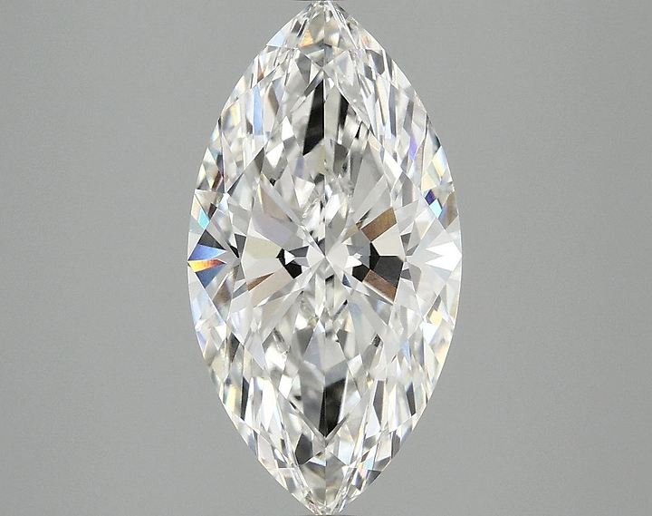 3.09 Carat Marquise Shaped Ideal Cut VVS2 IGI Certified Lab Grown Diamond