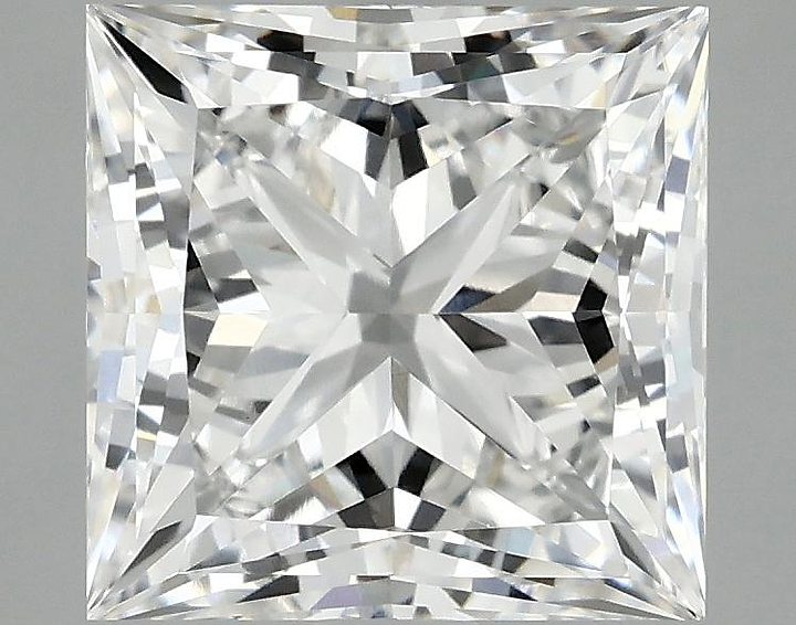 3.89 Carat Princess Shaped Ideal Cut VVS2 IGI Certified Lab Grown Diamond