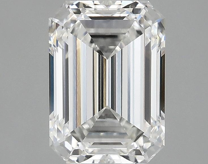 2.1 Carat Emerald Shaped Ideal Cut VVS2 IGI Certified Lab Grown Diamond