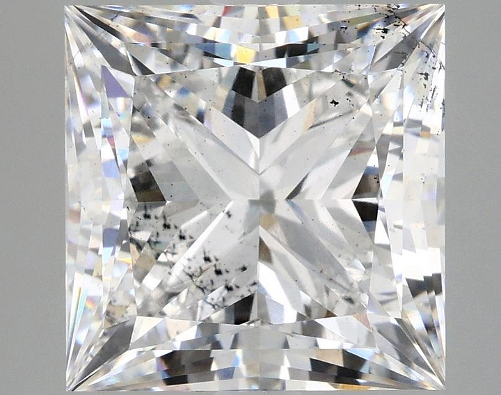 4.97 Carat Princess Shaped Ideal Cut SI1 IGI Certified Lab Grown Diamond