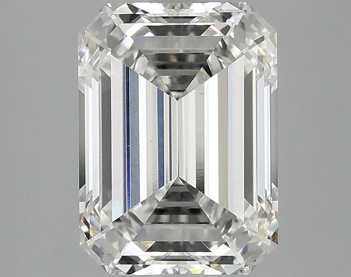 3.08 Carat Emerald Shaped Excellent Cut VVS2 IGI Certified Lab Grown Diamond