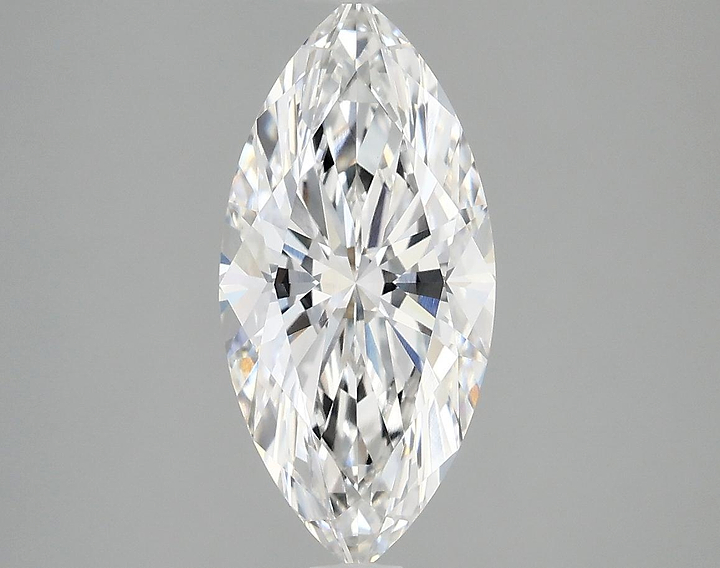 2.1 Carat Marquise Shaped Excellent Cut VVS2 IGI Certified Lab Grown Diamond