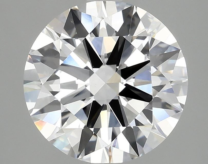 3.08 Carat Round Shaped Ideal Cut VVS2 IGI Certified Lab Grown Diamond