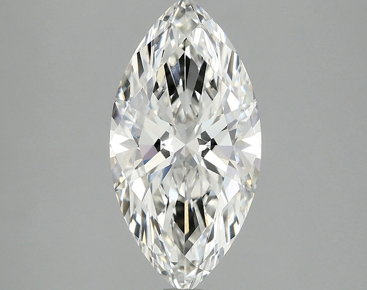 2.35 Carat Marquise Shaped Ideal Cut VVS2 IGI Certified Lab Grown Diamond