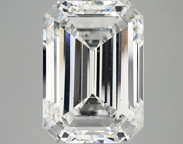 10.0 Carat Emerald Shaped Ideal Cut SI1 IGI Certified Lab Grown Diamond