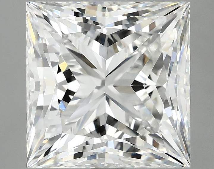 4.85 Carat Princess Shaped Ideal Cut VVS2 IGI Certified Lab Grown Diamond