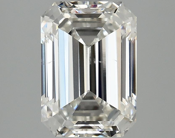 3.02 Carat Emerald Shaped Ideal Cut SI1 IGI Certified Lab Grown Diamond
