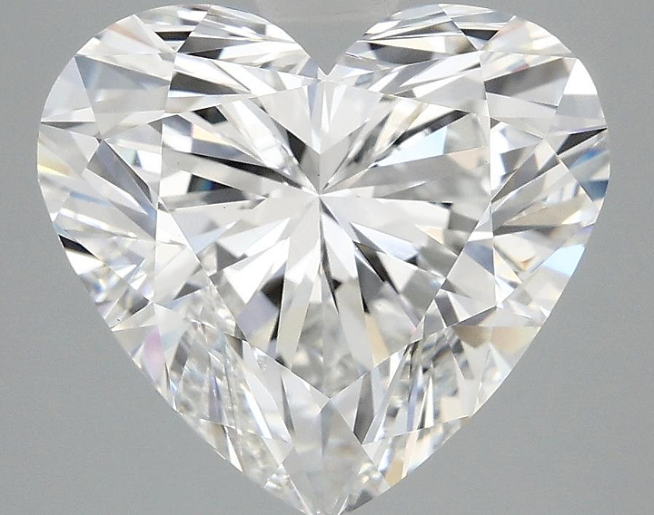 5.06 Carat Heart Shaped Ideal Cut VVS2 IGI Certified Lab Grown Diamond