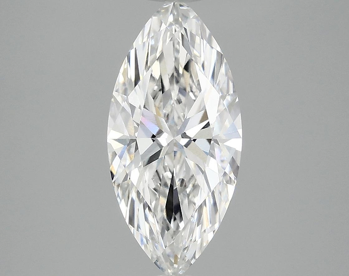 2.07 Carat Marquise Shaped Excellent Cut VVS2 IGI Certified Lab Grown Diamond