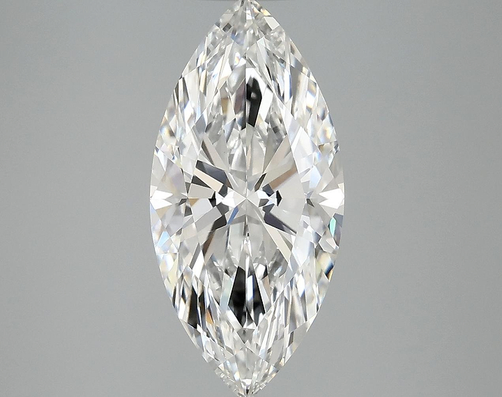 3.07 Carat Marquise Shaped Excellent Cut VVS2 IGI Certified Lab Grown Diamond