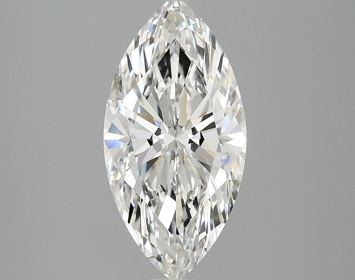 2.05 Carat Marquise Shaped Ideal Cut VVS2 IGI Certified Lab Grown Diamond