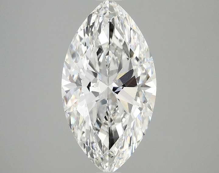 2.98 Carat Marquise Shaped Excellent Cut VVS2 IGI Certified Lab Grown Diamond