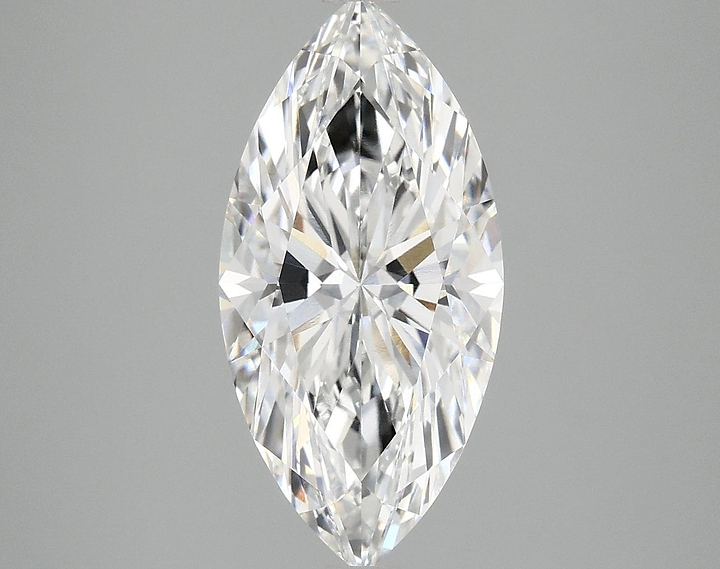 3.07 Carat Marquise Shaped Ideal Cut VVS2 IGI Certified Lab Grown Diamond