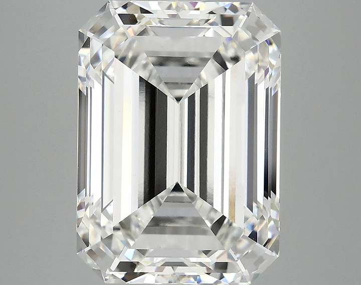 7.18 Carat Emerald Shaped Excellent Cut VVS2 IGI Certified Lab Grown Diamond