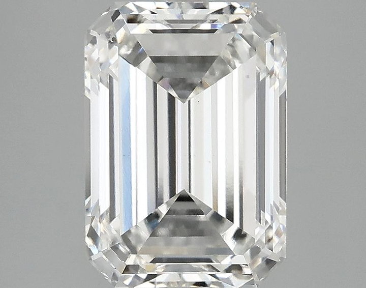 3.03 Carat Emerald Shaped Ideal Cut VVS2 IGI Certified Lab Grown Diamond