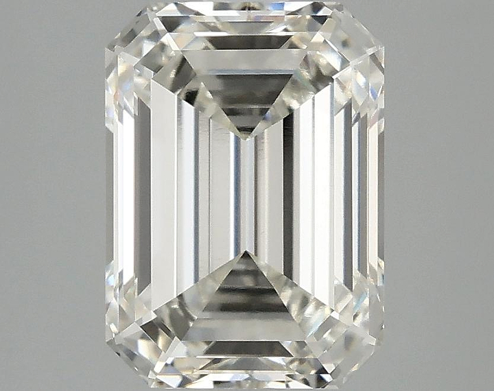3.07 Carat Emerald Shaped Excellent Cut VVS2 IGI Certified Lab Grown Diamond