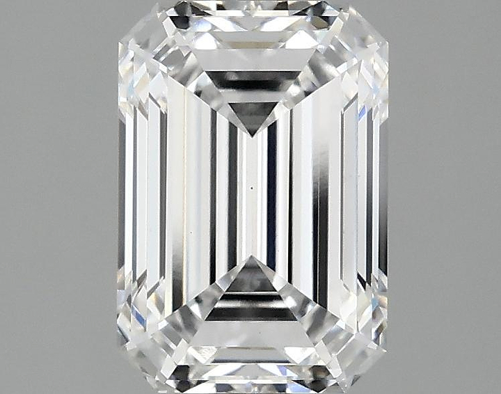 2.1 Carat Emerald Shaped Ideal Cut VS1 IGI Certified Lab Grown Diamond