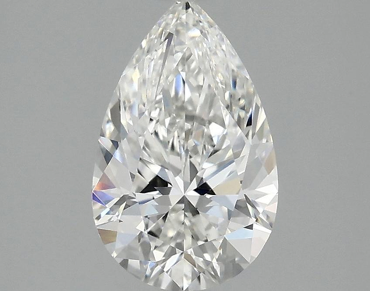 1.57 Carat Pear Shaped Ideal Cut VVS2 IGI Certified Lab Grown Diamond